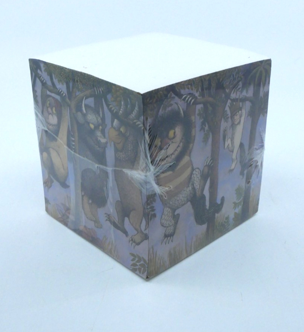 Where The Wild Things Are NoteCube Memo Pad Maurice Sendak Office Desk NOS